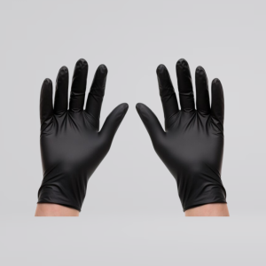 GP059 - L Black Nitrile Gloves Extra Strong
