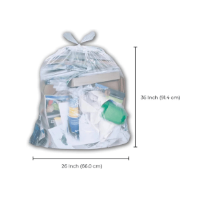 GP200 - 26x36” Clear Garbage Bags 250 ct/cs