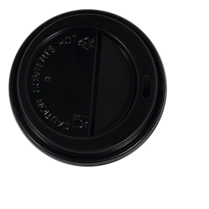 GP068 - 8oz Coffee Cup Lid Black