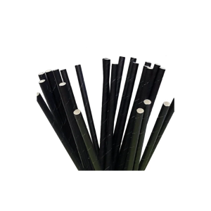 GP221 - 4" cocktail black straws