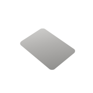 GP003 - 5" x 8" Extra Heavy Paper Foil Lid