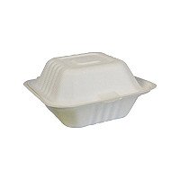 GP115 - 6x6" Compostable Clamshell Container