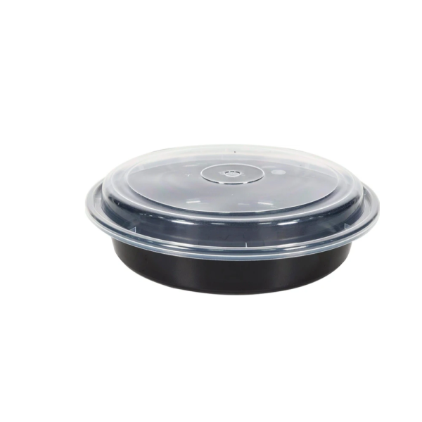 GP143 - 9" Round Plastic Container Set - Black