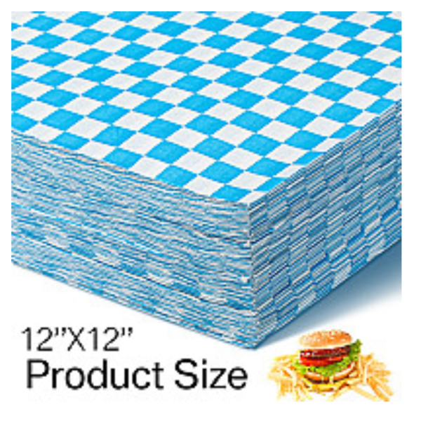 GP939 - 12"x12" Blue Checker Wax Sheets