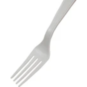GP050 - 7" White Fork 100% Bio Degradable PLA