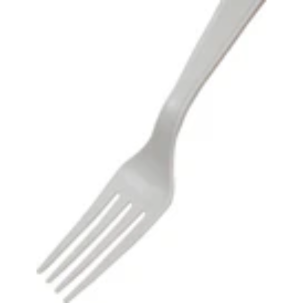 GP050 - 7" White Fork 100% Bio Degradable PLA