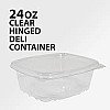 GP968	24oz clear Hinged Deli Container