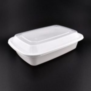 32oz Rectangle white containers set-GP1050
