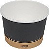 GP905-12oz blk n gold Paper Bowl, Hot/Cold
