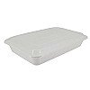 GP1005- 16oz Rectangle containers white w/lid